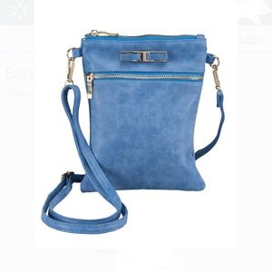Light blue crossbody purse